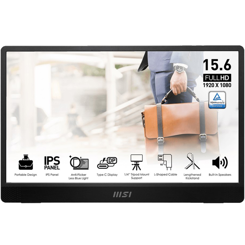 Portable PC Monitor 15.6" MSI Pro MP161 E2 FHD IPS LED black