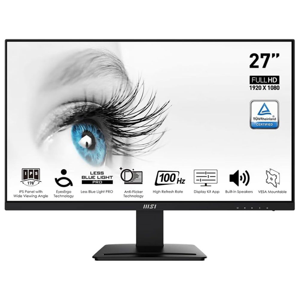 PC Monitor 27" MSI Pro MP273A FHD IPS LED black