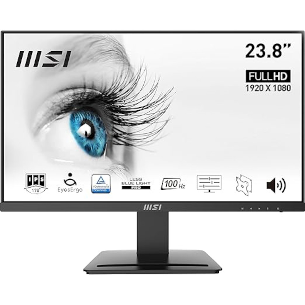 PC Monitor 23.8" MSI Pro MP243X Series FHD IPS LED black