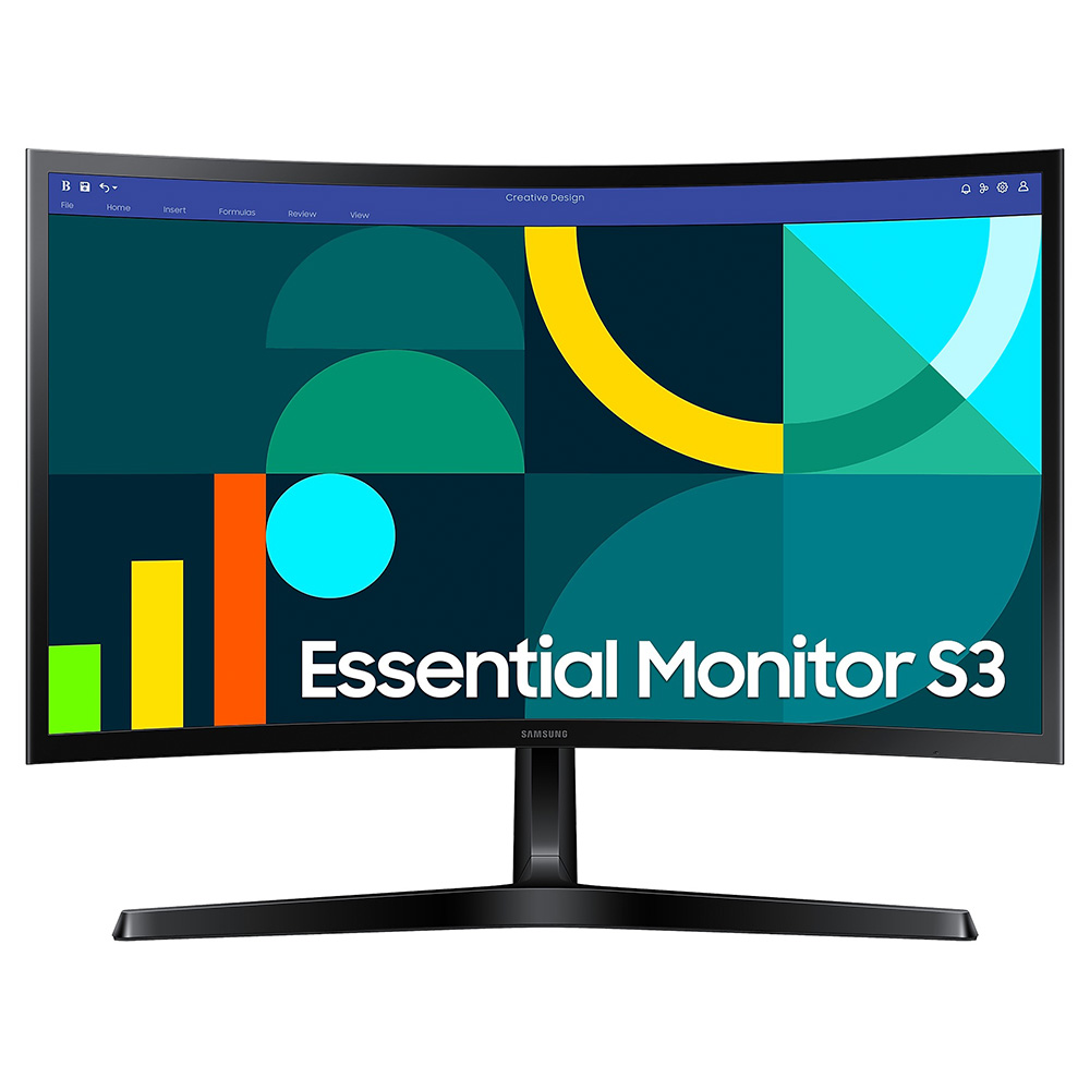 PC Monitor 24" SAMSUNG Curved Essential S3 S36GD LS24D366GAUXEN FHD VA LED black