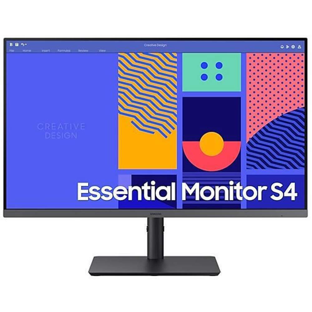 PC Monitor 27" SAMSUNG Essential Monitor S4 S432GC LS27C432GAUXEN FHD IPS LED black