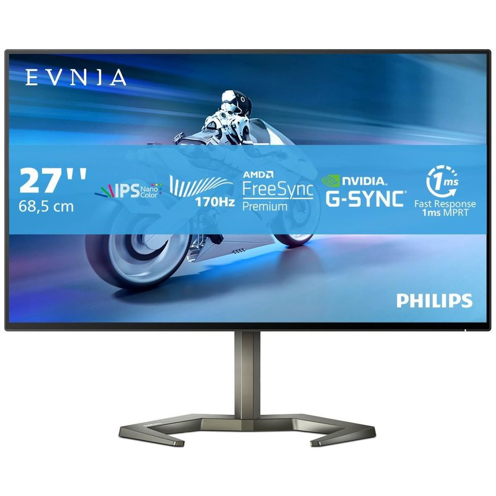 PC Monitor 27" PHILIPS 27M1N5500ZA/00 Evnia Gaming QHD IPS LED black