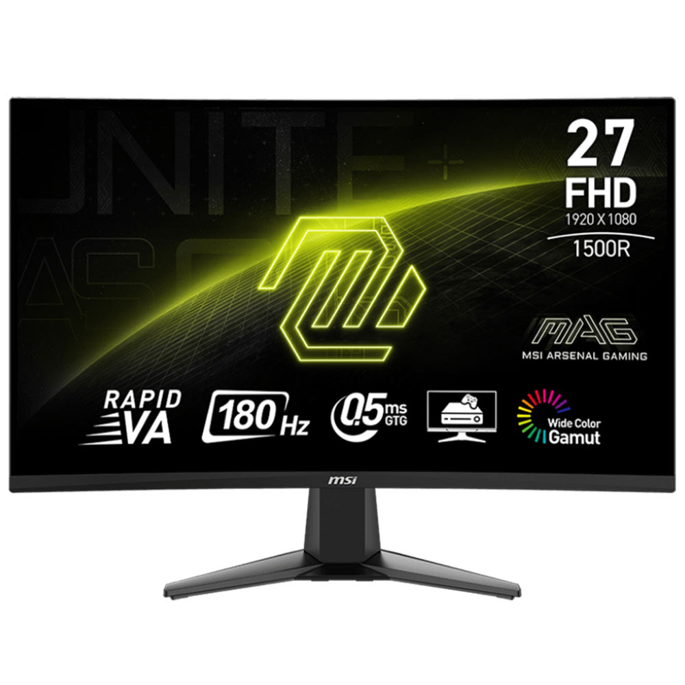 PC Monitor 27" MSI Curved MAG 27C6F FHD VA LED black