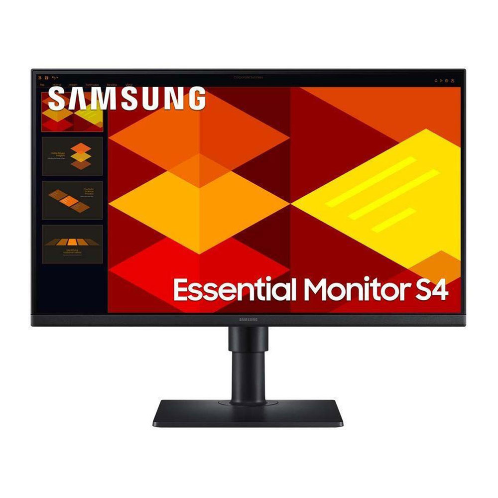 PC Monitor 24" SAMSUNG Essential Monitor S4 S40GD LS24D406GAUXEN FHD IPS LED black