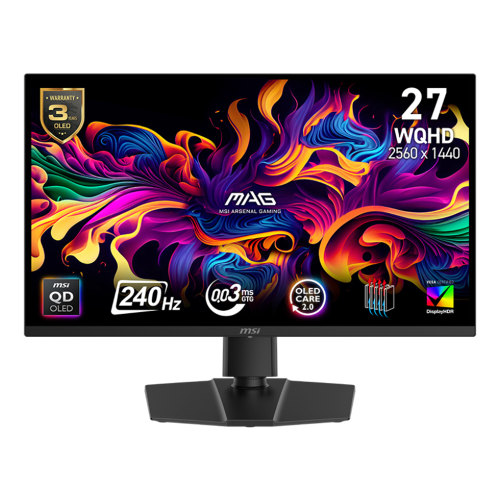 PC Monitor 27" MSI Mag 271QP QD-OLED X24 WQHD black