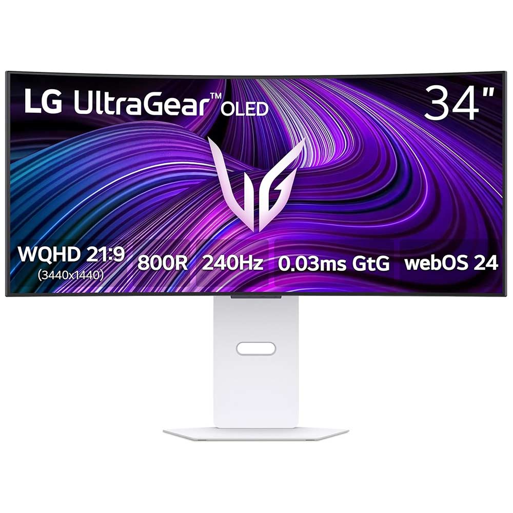 PC Monitor 34" LG Curved UltraGear 34GX90SA-W WQHD OLED white