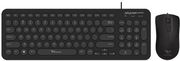 ALCATROZ WIRED MOUSE AND KEYBOARD JELLYBEAN U2000 BLACK U2000B
