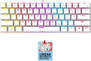 ARMAGGEDDON MECHANICAL HOT-SWAP KEYBOARD 12FX BACKLIGHT RED SWITCH MKA-7C 2024 WHITE MKA-7C-2024-LW
