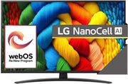 TV LG 43NANO81A3A 43" NANOCELL AI 4K UHD SMART WIFI MODEL 2025 BLACK