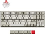 KEYCHRON C1 PRO (C1PX-M1) QMK/VIA MECHANICAL RED SWITCH - 8K POLLING RATE HOT SWAP.80% US RETRO RGB