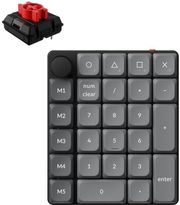 KEYCHRON K0 MAX (K0M-H1) QMK WIRELESS CUSTOM NUM PAD MECHANICAL LOW PROFILE RED SWITCH RGB HOT-SWAP