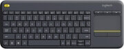 ΠΛΗΚΤΡΟΛΟΓΙΟ LOGITECH 920-007145 K400 PLUS WIRELESS TOUCH KEYBOARD BLACK US