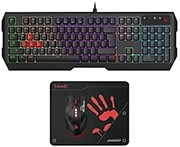 A4TECH BLOODY USB B1700 BLOODY BUNDLE SET KEYBOARD MOUSE MOUSPAD