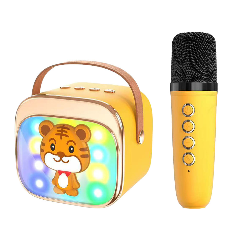 Speaker with microphone LAMTECH Kid Karaoke Kroddy LAM980237 yellow