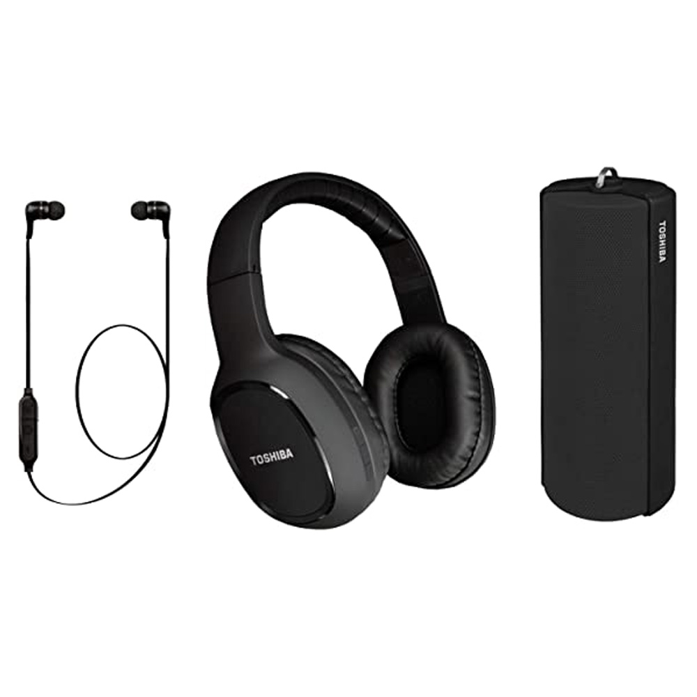 Portable Speaker TOSHIBA 3-in-1  + Headset + Earbuds HSP-3P19-II-K black