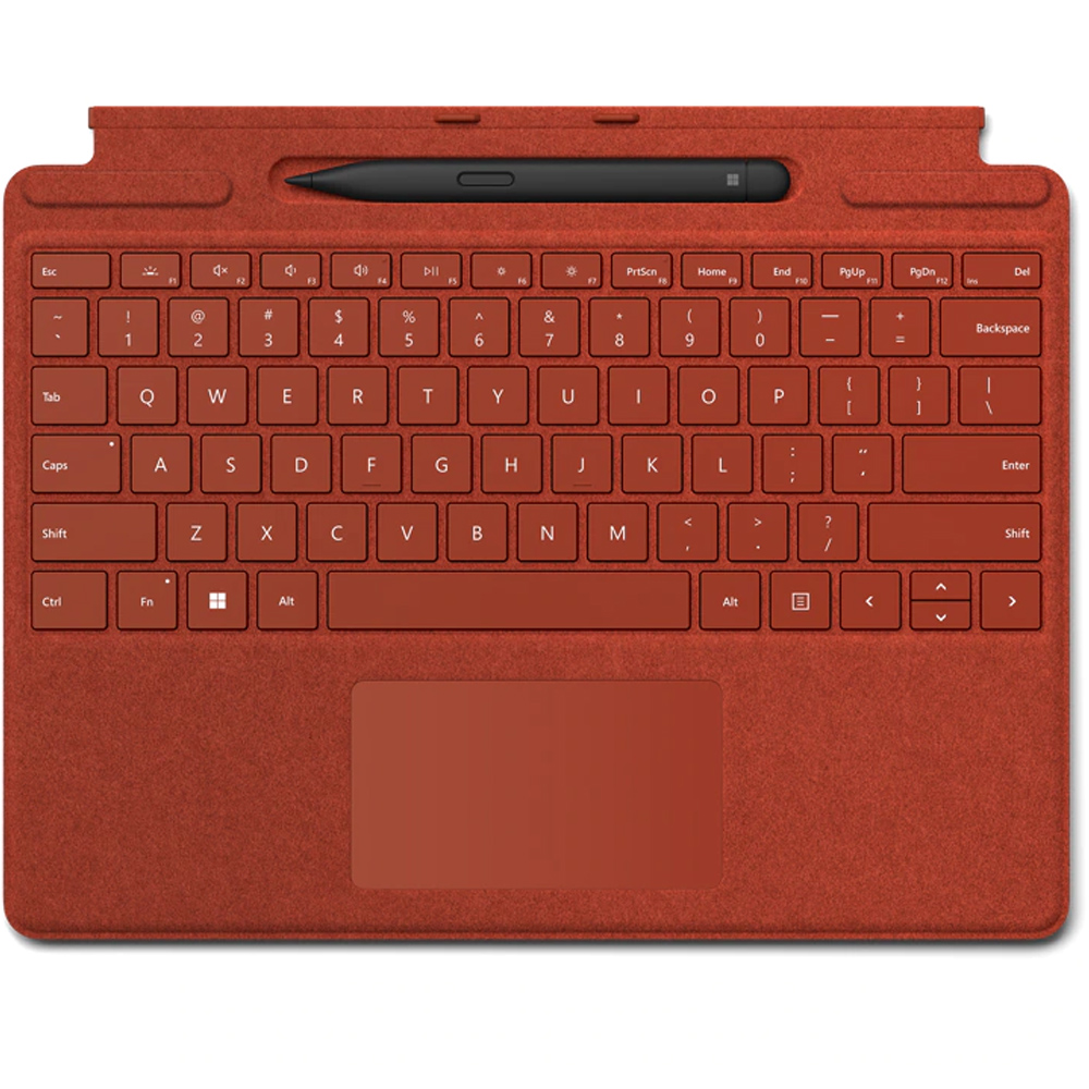 Case with keyboard and Slim pen for tablet Surface Pro 8 Signature Typecover MICROSOFT 8X6-00089 red