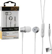 NSP HN25 WHITE IN EAR ΑΚΟΥΣΤΙΚΑ ΨΕΙΡΕΣ HANDS FREE