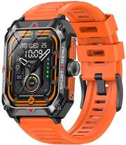 LAMTECH SPORT WATCH BT5.1 HEALTH SENSOR & SPORT TRACKING SQUARE TFT 2.02' DISPLAY B.ORANGE LAM11349
