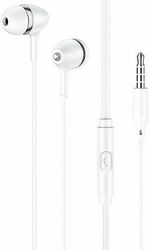 LAMTECH FASHIONABLE 3,5MM EARPHONES WITH MIC WHITE LAM111726