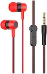 LAMTECH HANDSFREE WITH MIC 3,5MM JACK RED LAM021363
