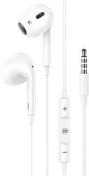 LAMTECH HANDSFREE STEREO 3,5MM JACK WITH MIC WHITE LAM020663