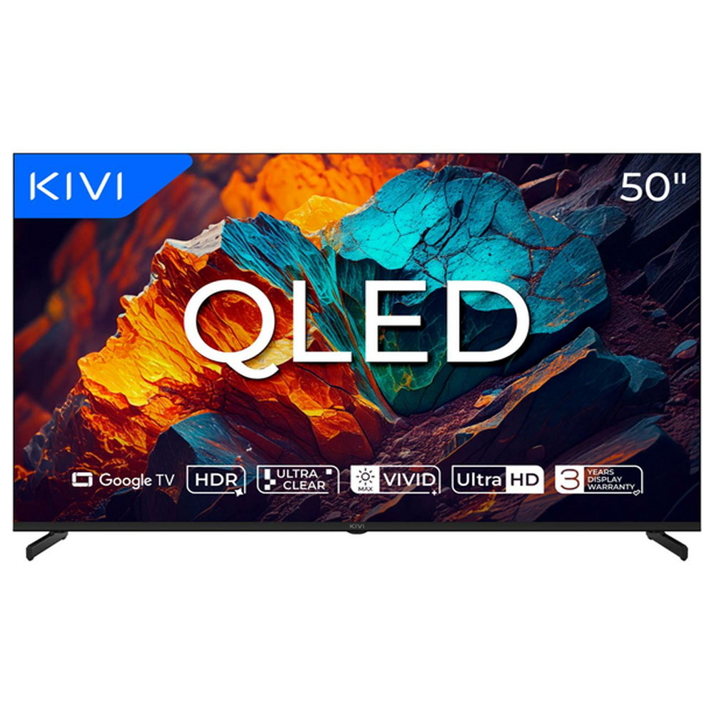 TV 50" KIVI Prime E5 50U720QB 4K UHD QLED Smart Google black