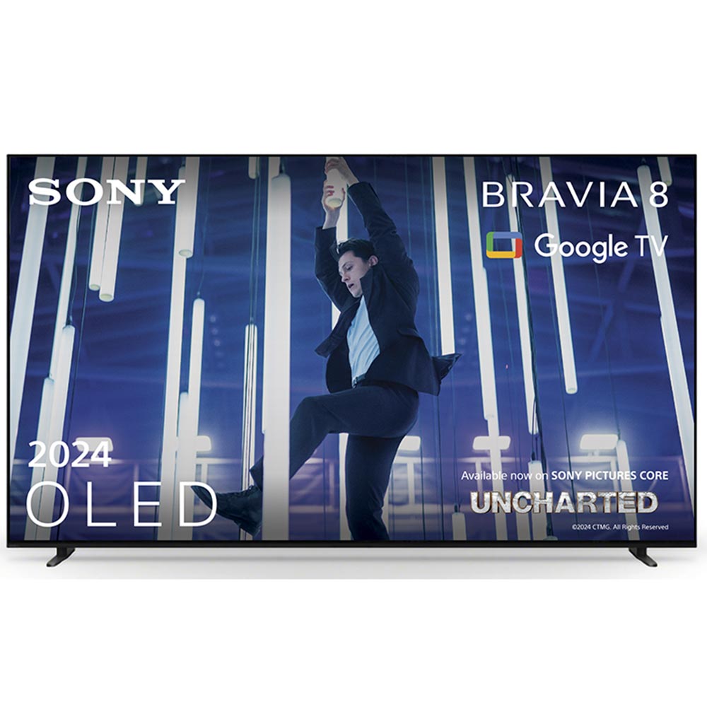 TV 77" SONY Bravia 8 K77XR80PAEP (2024) 4K UHD OLED Smart Google TV dark silver