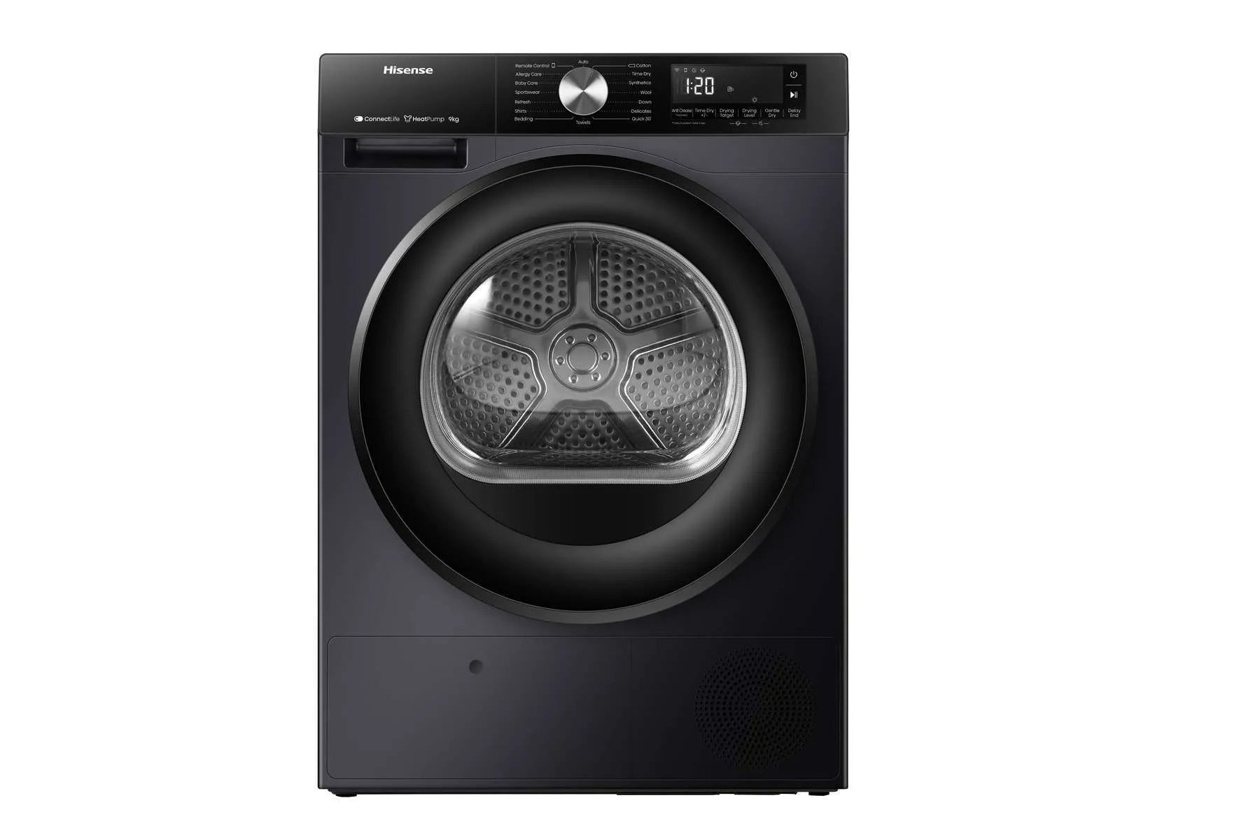 Hisense DH3S902BB3 Tumble Dryer, 9kg, Black