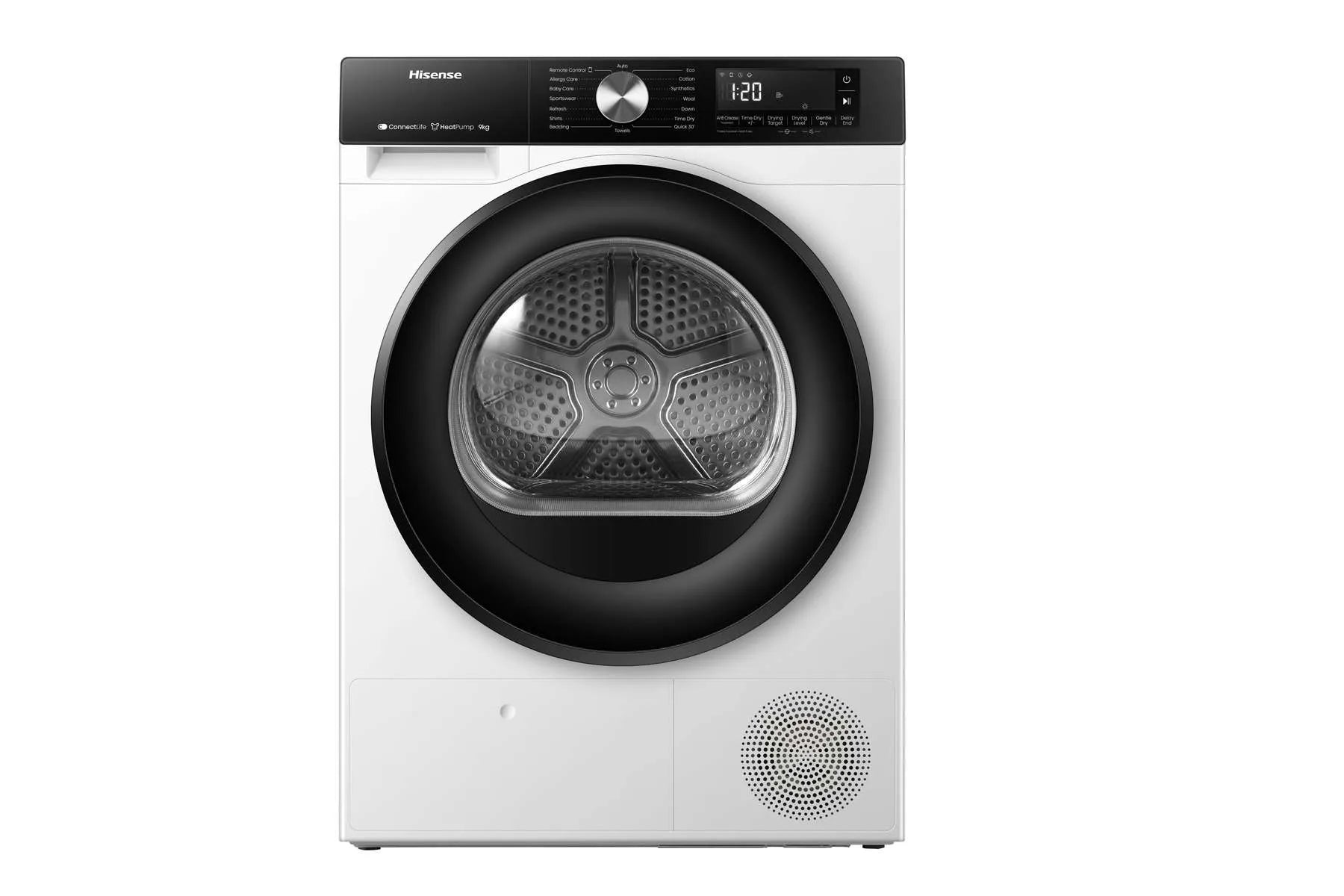 Hisense DH3S902BW3 Tumble dryer, 9kg, White