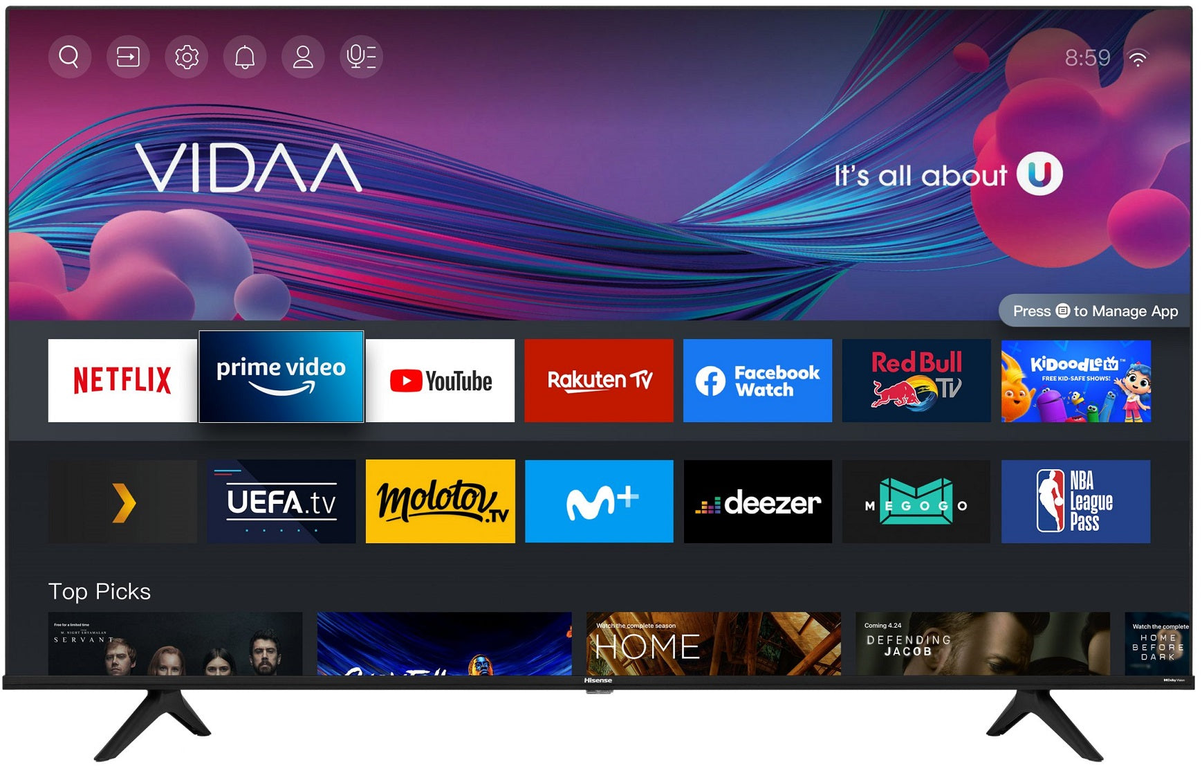 Hisense 65A6BG 65'' 4K Smart LED TV