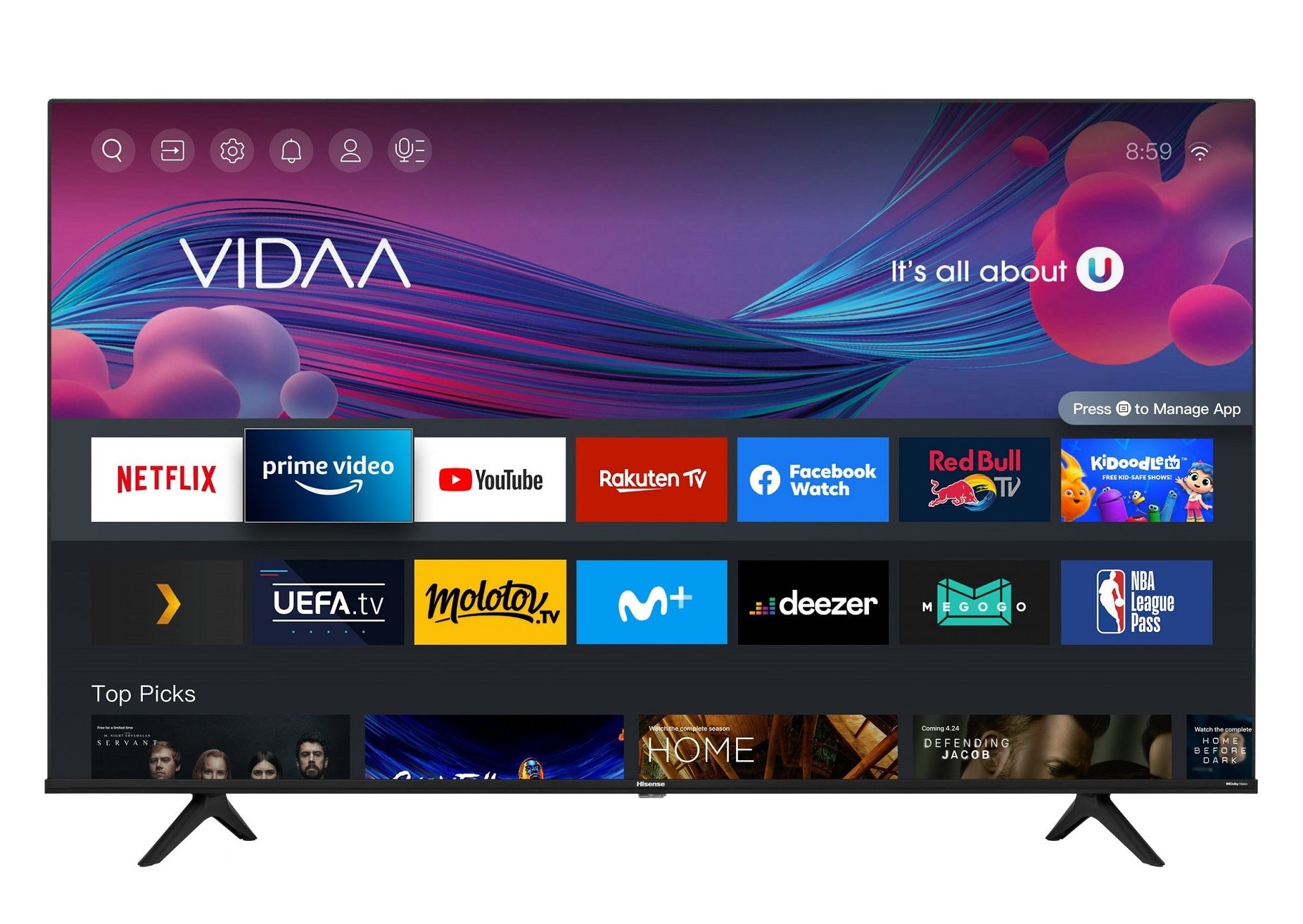 Hisense 43A6BG 43'' 4K Smart LED TV