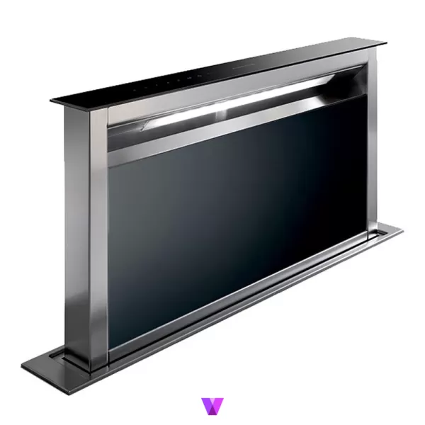 Faber Fabula Plus DownDraft Hood - 90cm, Glass Black