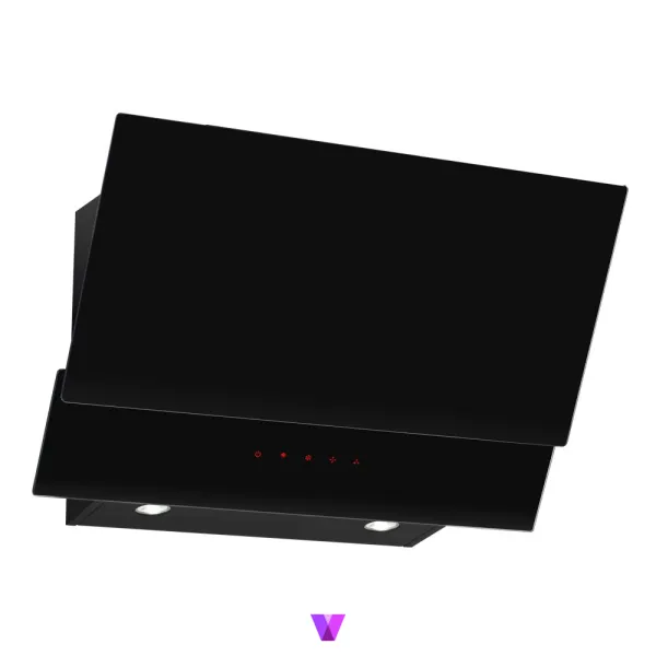 Amica Incline Hood - 60cm, Glass Black