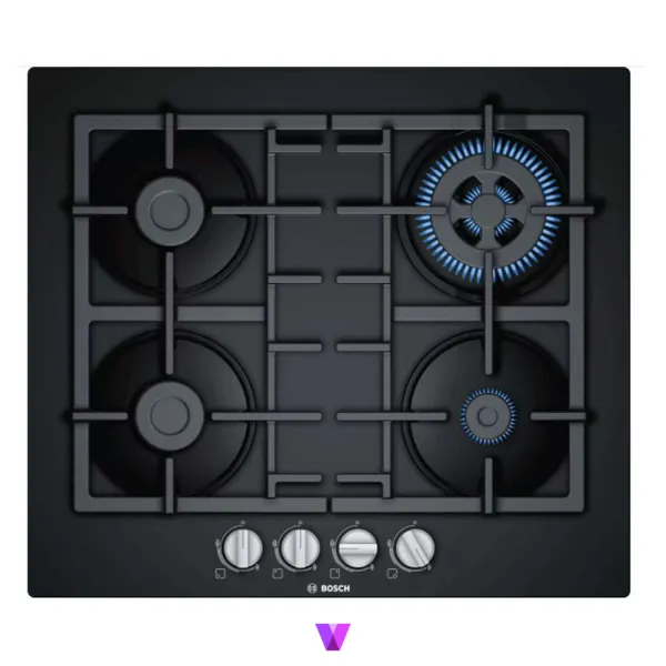 Bosch Gas Hob Series 4 - 60cm, Glass Black