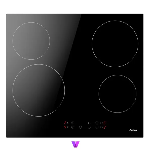 Amica Ceramic Hob - 60cm, Black