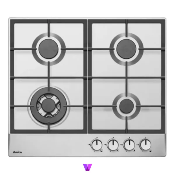 Amica Gas Hob - 60cm, Inox