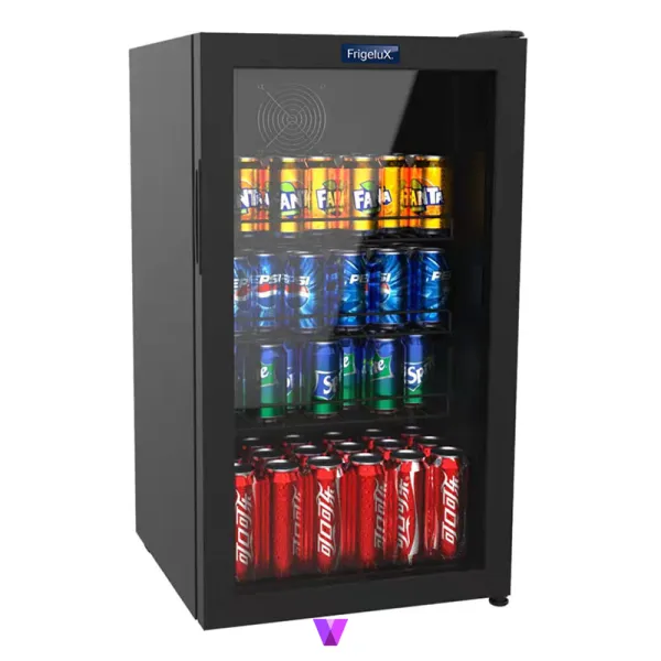 Fridgelux Showcase Fridge - Black