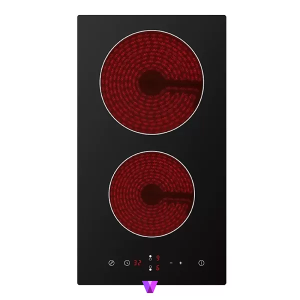 Midea Domino Ceramic Hob - 30cm, Black