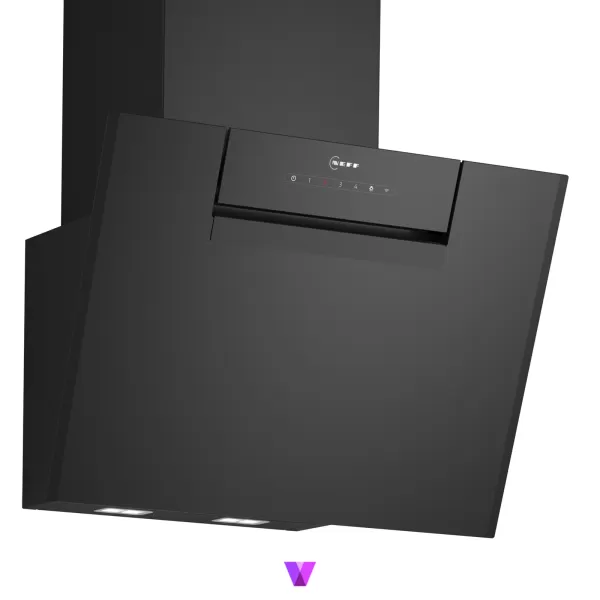 Neff Wall Mount Hood N50 Series - 60cm, Glass Black