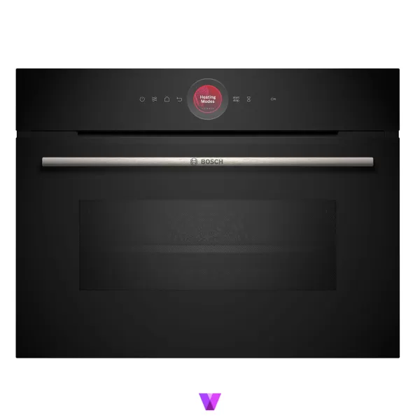 Bosch Compact Built In Oven with Microwave Series 8 - Black