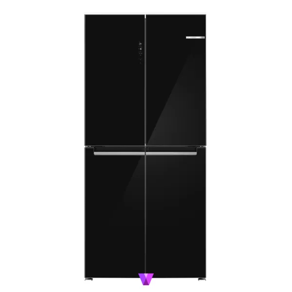 Bosch 4-Door Refrigerator Series 4 - Glass Black