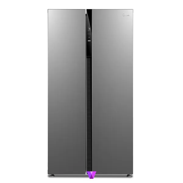 Midea Side by Side Refrigerator - Inox