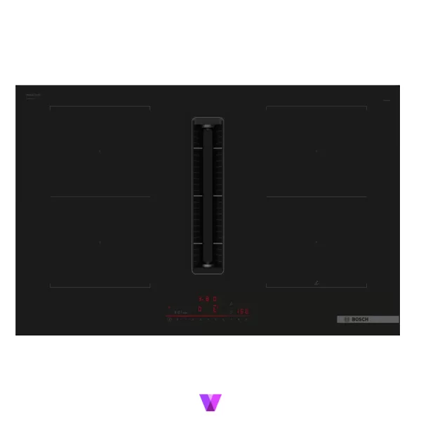 Bosch Induction Hob with Integrated Ventilation System Series 6 - 80cm, Black