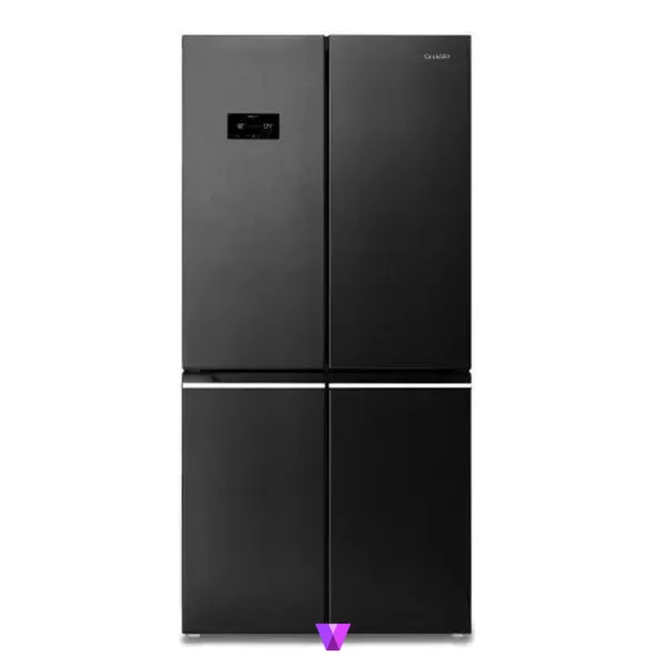 Sharp 4-Door Refrigerator - Black Inox