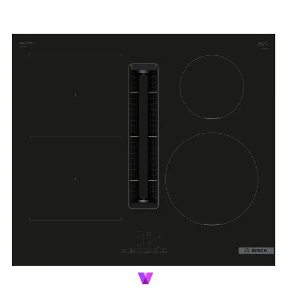 Bosch Induction Hob with Integrated Ventilation System Series 4 - 60cm, Black