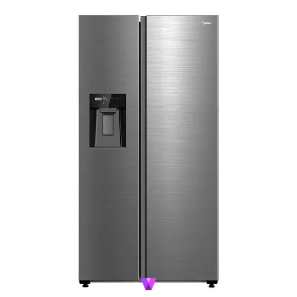 Midea Side by Side Refrigerator - Silver