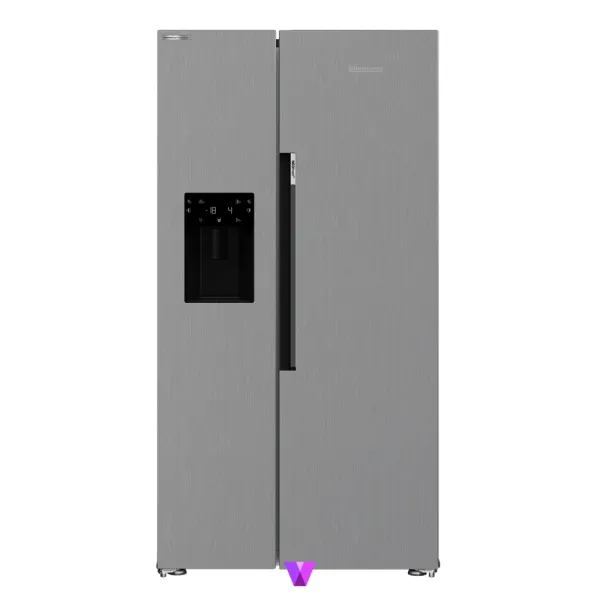 Blomberg Side by Side Refrigerator - Inox