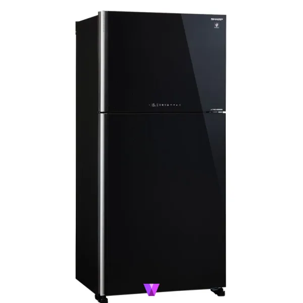 Sharp Refrigerator - Glass Black