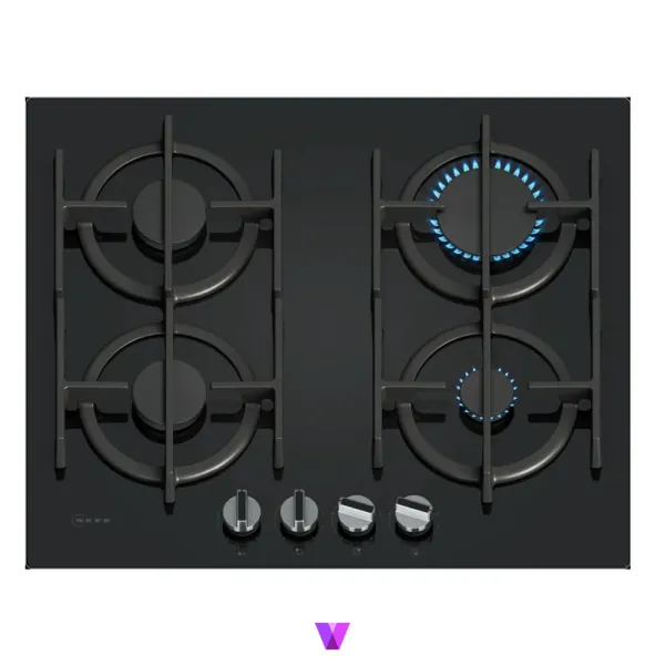 Neff Gas Hob N70 Series - 60cm, Glass Black