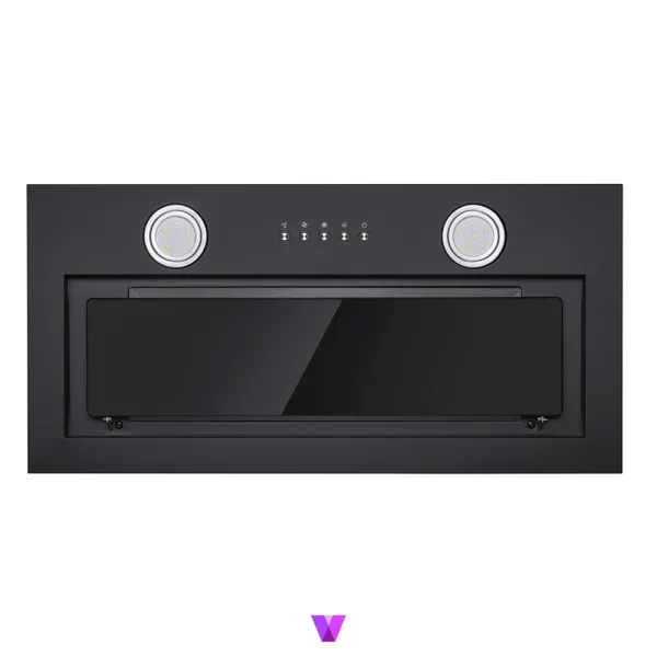 Atlan Built in Hood - 60cm, Glass Black